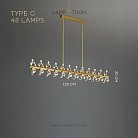 Реечный, рядный светильник GLORIOLE SPIN LINE Тип C. 48 LED. Lampatron gloriole-spin-line-c-48 9127-25995