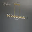 Реечный, рядный светильник GLORIOLE SPIN LINE Тип C. 48 LED. Lampatron gloriole-spin-line-c-48 9127-25995