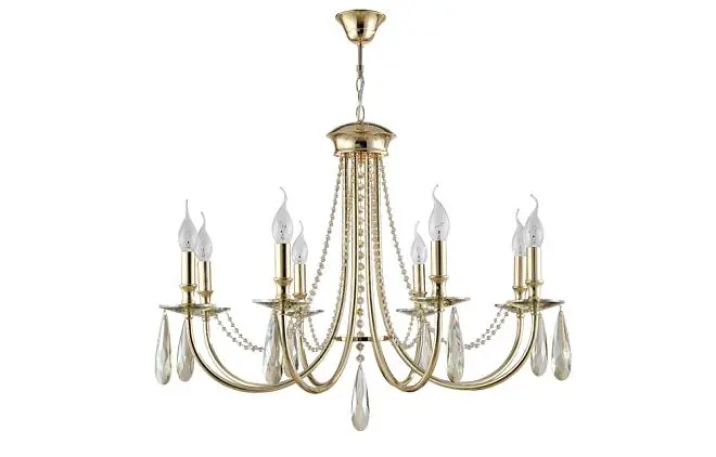Люстра Crystal Lux VICTORIA SP8 GOLD/AMBER 3340/308 Люстра Crystal Lux VICTORIA SP8 GOLD/AMBER 3340/308