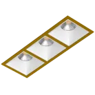 Встраиваемый светильник под сменную лампу Ledron RISE KIT3 Gold-White