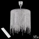 Люстра светодиодная хрустальная с пультом APL LED SH01.35.B.LED-DIM.Ni.Tube Sicilia