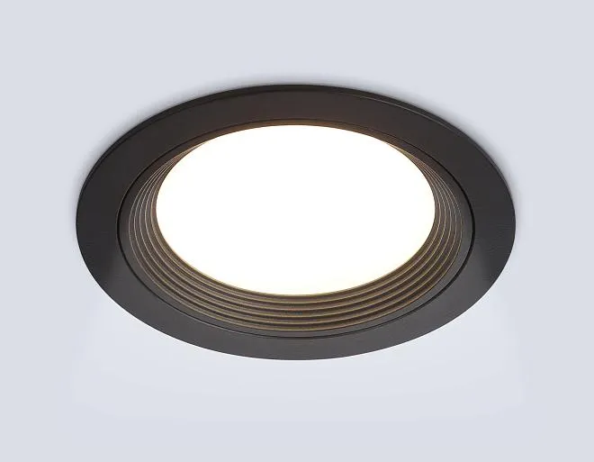 Встраиваемый светильник Ambrella light TN51802 BK черный GX53 max 15W D110*23 Встраиваемый светильник Ambrella light TN51802 BK черный GX53 max 15W D110*23