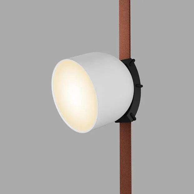 Поворотный светильник для трека-ремня Denkirs DK5543-WH+BK Belty Spot Поворотный светильник для трека-ремня Denkirs DK5543-WH+BK Belty Spot