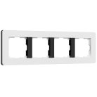 Рамка Werkel W0043068 Split белый/черный, soft-touch a067991