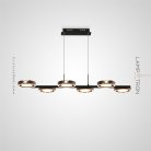 Реечный, рядный светильник SELLIF LONG Цвет Коричневый + Черный Lampatron sellif-long-brown 7620-21319