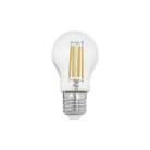 Светодиодная лампа Eglo 12539 G45, 1x6W(E27), 2700K, 806lm, стекло, прозрачный