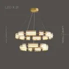 Кольцевые люстры и светильники BRIAND 21 лампа. Цвет Латунь Lampatron 6930-20966