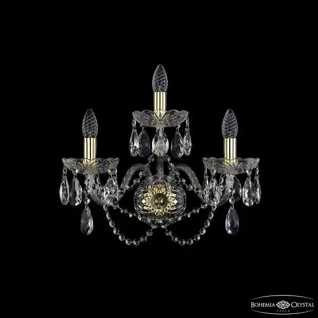 Бра хрустальный Bohemia 1402B/2+1/195/XL G Бра хрустальный Bohemia 1402B/2+1/195/XL G