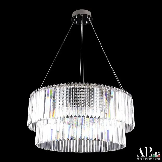 Люстра светодиодная хрустальная APL LED SH09.73.C.Ni.4000 Sicilia Люстра светодиодная хрустальная APL LED SH09.73.C.Ni.4000 Sicilia
