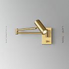 Бра VALLBO LUX Цвет Латунь. Трехцветный свет Lampatron 8286-22587