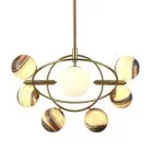Люстра Delight Collection KG1122P-7B brass Planet