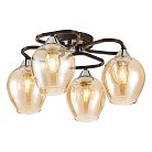 Потолочная люстра Citilux CL468141 Балатон Кофейный