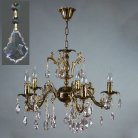 Подвесная люстра Ambiente 2118/5 PB Leaf crystal