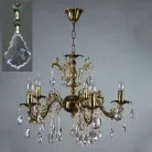 Подвесная люстра Ambiente 2118/5 PB Leaf crystal