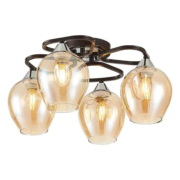 Потолочная люстра Citilux CL468141 Балатон Кофейный Потолочная люстра Citilux CL468141 Балатон Кофейный