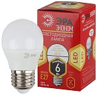 Лампочка светодиодная ЭРА ECO LED P45-6W-827-E27