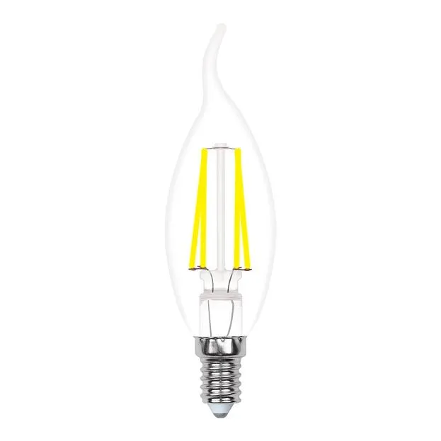 Лампочка светодиодная Uniel LED-CW35-5W/WW/E14/CL/MB GLM10TR картон Лампочка светодиодная Uniel LED-CW35-5W/WW/E14/CL/MB GLM10TR картон