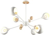 Потолочная люстра Imex MD.4902-6-S WH+WOOD