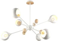 Потолочная люстра Imex MD.4902-6-S WH+WOOD