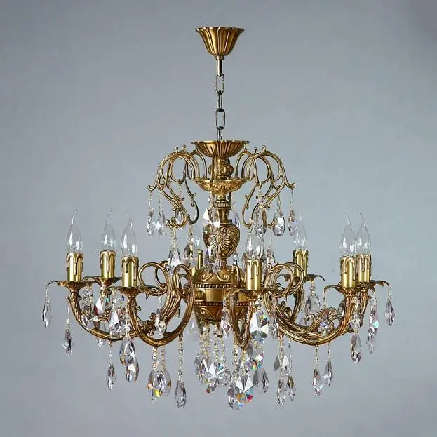 Подвесная люстра Ambiente Alicante 8888/8 AB Tear drop Подвесная люстра Ambiente Alicante 8888/8 AB Tear drop