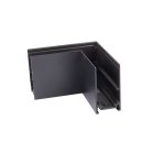 Коннектор угловой горизонтальный Vitaluce VT0200025-01 20 мм 80*80 черный