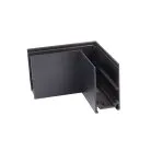 Коннектор угловой горизонтальный Vitaluce VT0200025-01 20 мм 80*80 черный