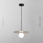 Подвесной светильник TAG Размер S. Цвет хром + дымчатое стекло. Lampatron 2124-3347