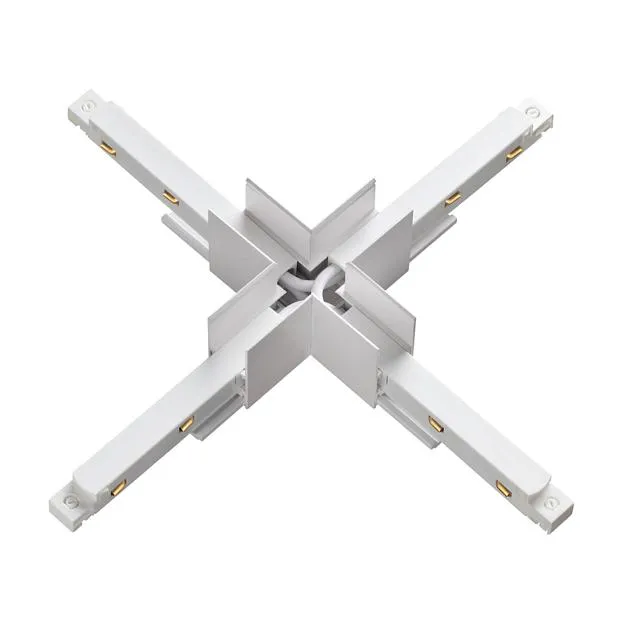 Соединитель с токопроводом для шинопровода X-образный Novotech 135127 FLUM