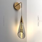 Бра NIKA WALL Цвет Латунь + Янтарь Lampatron f-nika-wall-brass 8111-22195