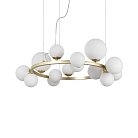 Подвесной светильник Ideal Lux 283814 PERLAGE SP14 OTTONE SATINATO