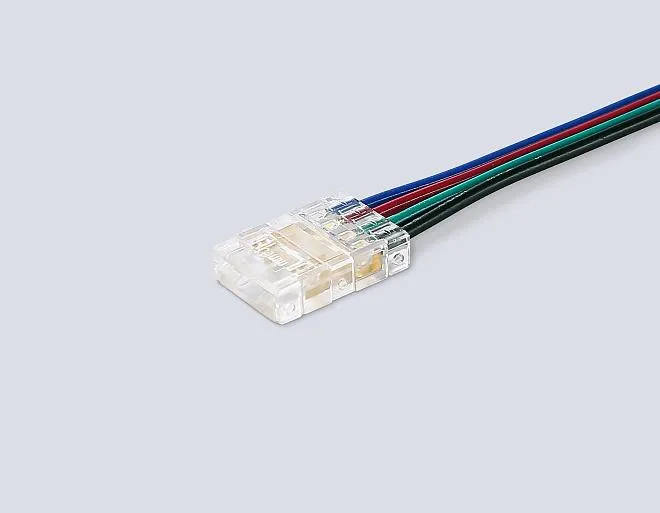 Соединитель гибкий односторонний COB RGB 12/24V для лент 10mm (4 конт.) (5шт) Ambrella light GS7411 ILLUMINATION