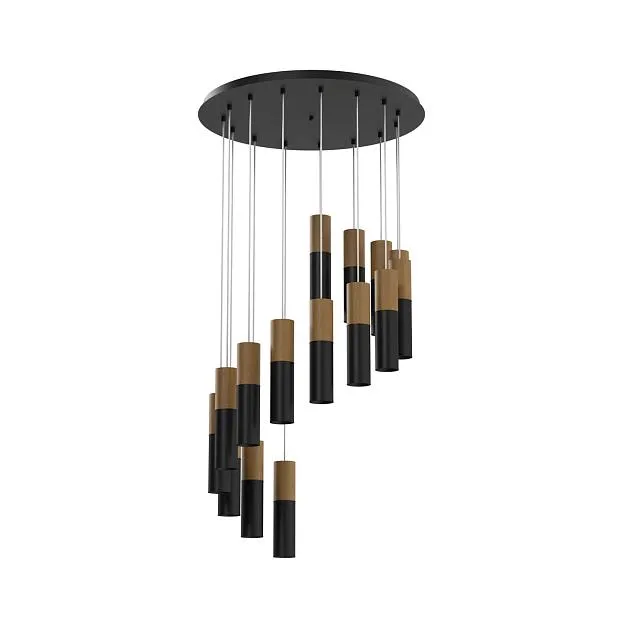 Подвесной светодиодный светильник Ledron SLC7391/PB*15 Black TRIAC