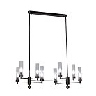 Люстра на штанге AM Group INDIGO SPL8 PEARL BLACK