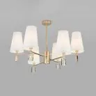Потолочная люстра Eurosvet 60137/6 золото Milazzo a060128