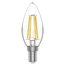 Лампа Gauss 1031215 Basic Filament Свеча 4,5W 420lm 4100К Е14 LED