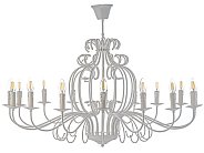 Подвесная люстра Arti Lampadari Amaro E 1.1.16 W White