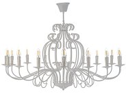 Подвесная люстра Arti Lampadari Amaro E 1.1.16 W White