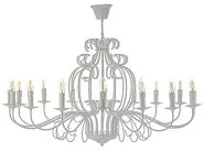 Подвесная люстра Arti Lampadari Amaro E 1.1.16 W White