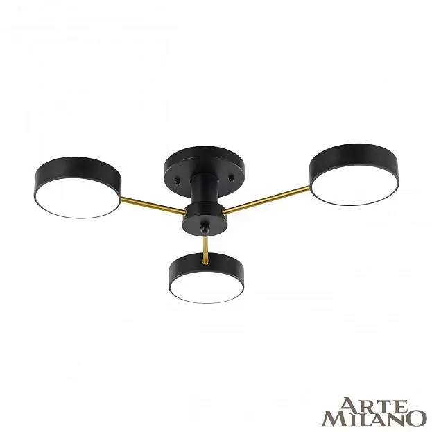 Светильник светодиодный 252006/3 Bk/Bk Arte Milano Светильник светодиодный 252006/3 Bk/Bk Arte Milano