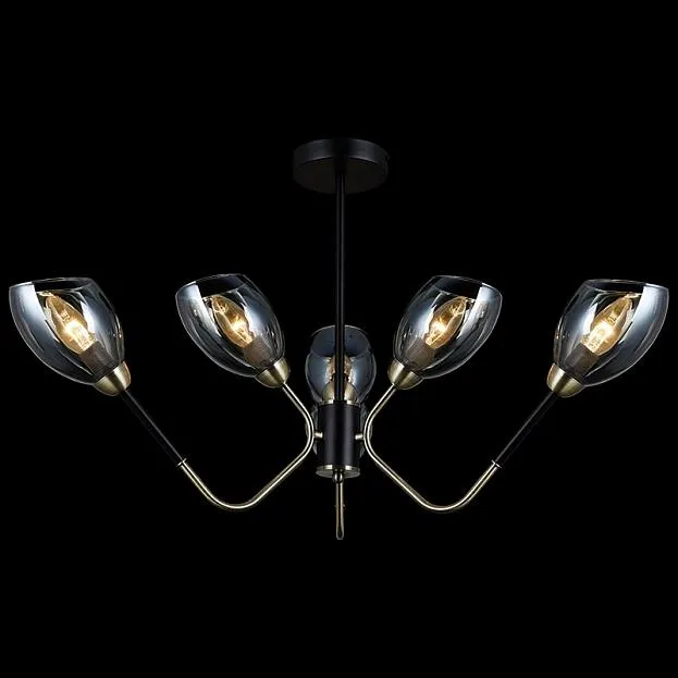 Потолочная люстра ILLUMICO IL9960-6CSQ-79 BK AB Потолочная люстра ILLUMICO IL9960-6CSQ-79 BK AB