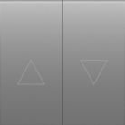 Клавиша 2-я со стрелками для жалюзи, серый графит Donel DS29459 S08