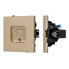 Механизм компьютерной розетки SCT-TENDO-MPC1-SFPL-GD (RJ-45, CAT6) (Матовый песочный) Arlight 054592