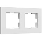 Рамка на 2 поста (белый матовый) Werkel W0022961 Slab a062795