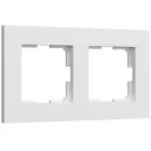 Рамка на 2 поста (белый матовый) Werkel W0022961 Slab a062795