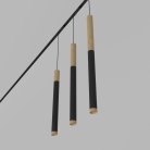 Светодиодный светильник для магнитной системы Ledron Sagi T40 Wooden 300 Zigbee Black 4000K