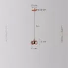 Подвесной светильник JUSI Цвет золото Lampatron 8599-23965