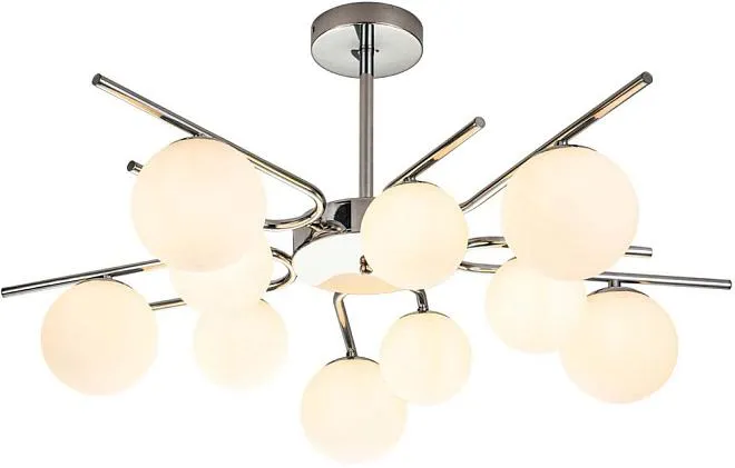 Потолочная люстра Escada 642/10P Silver Sphere Потолочная люстра Escada 642/10P Silver Sphere
