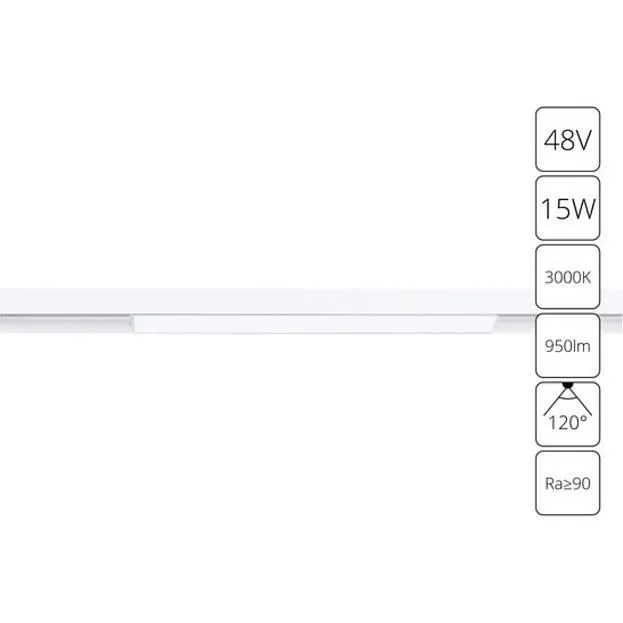 Трековый светильник Arte Lamp A4643PL-1WH Linea