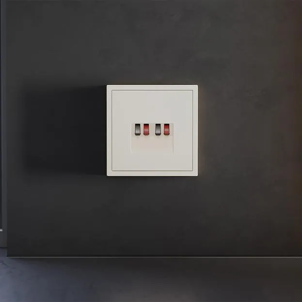 Накладка для розетки акустической 4-местной , (хлопок) Voltum VLS001513 S70