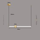 Подвесной светильник WAND HRZ Модель B. Цвет латунь. Размер L Lampatron 8626-24090
